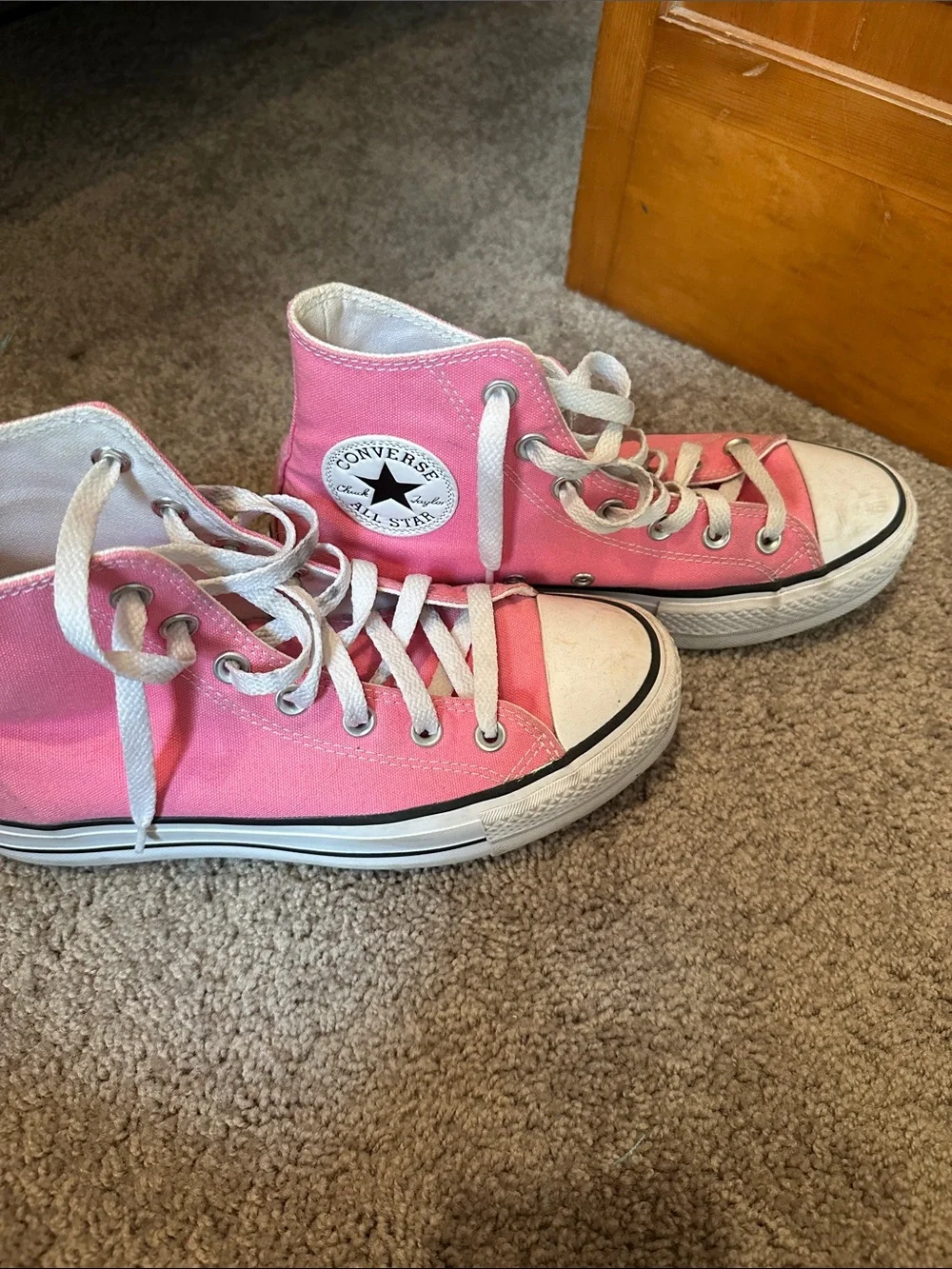 Converse Pink High-Top Canvas Sneakers